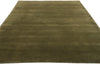 5 x 8 Solid Olive Green Modern Rug 31171