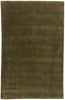5 x 8 Solid Olive Green Modern Rug 31171