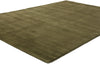 5 x 8 Solid Olive Green Modern Rug 31172