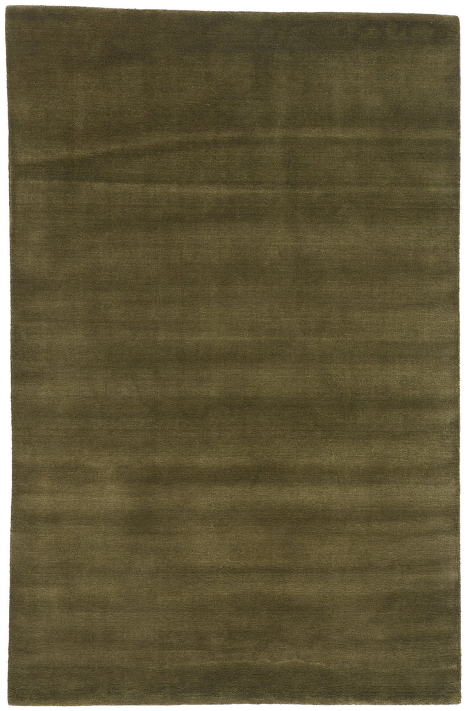 5 x 8 Solid Olive Green Modern Rug 31172