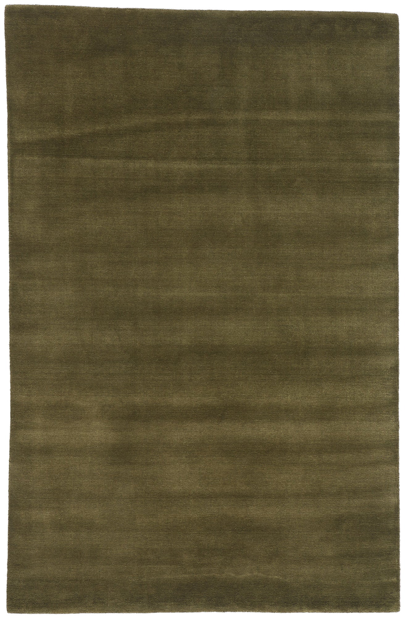 5 x 8 Solid Olive Green Modern Rug 31172