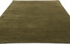 5 x 8 Solid Olive Green Modern Rug 31173