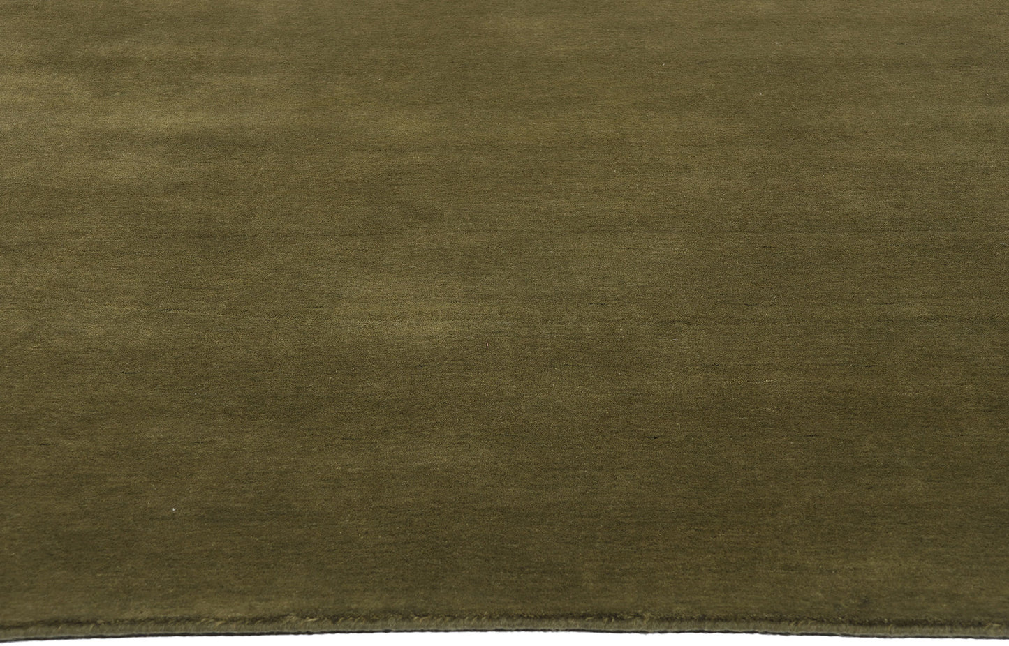 5 x 8 Solid Olive Green Modern Rug 31173