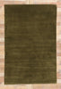 5 x 8 Solid Olive Green Modern Rug 31173