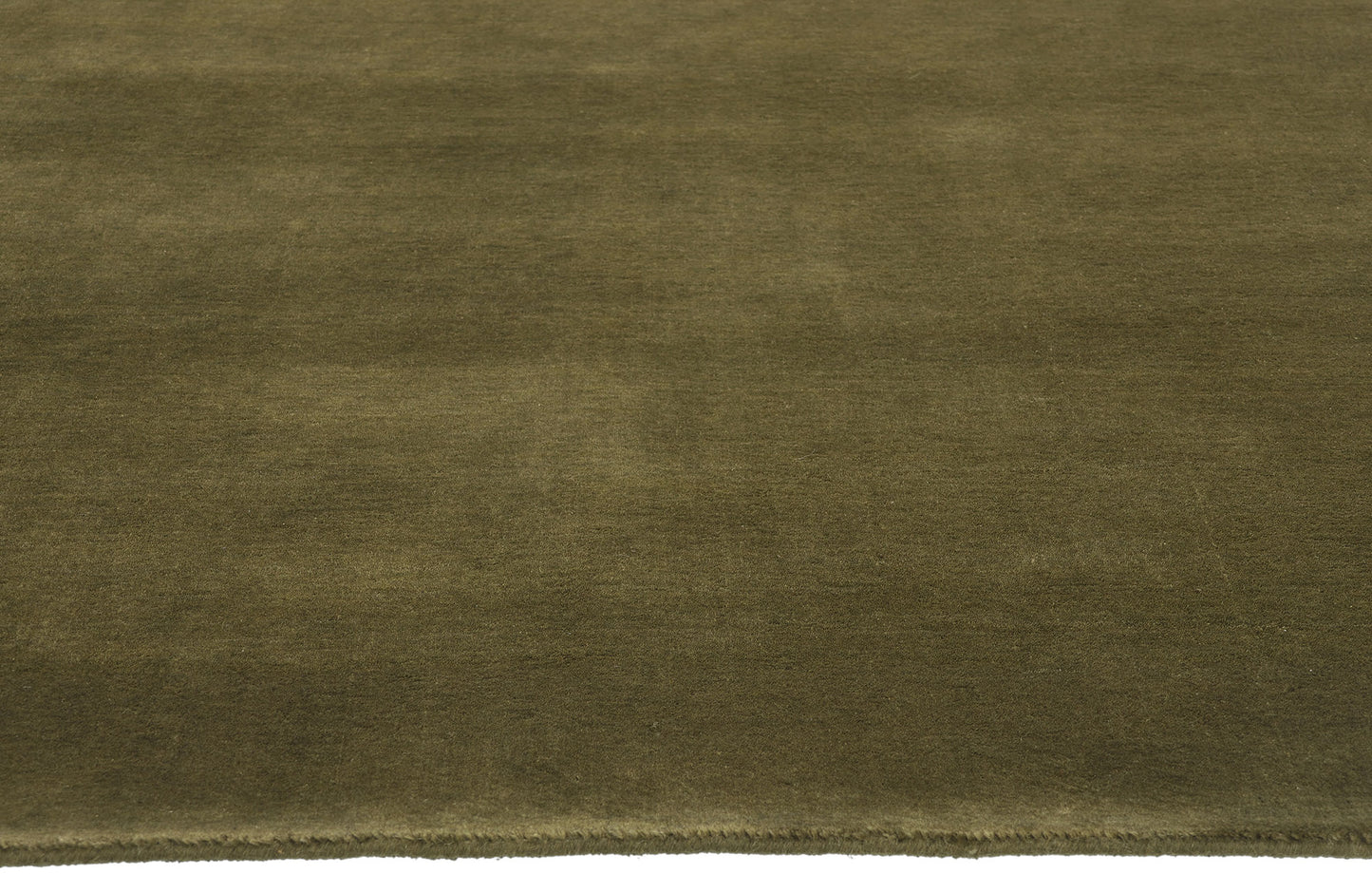 5 x 8 Solid Olive Green Modern Rug 31174