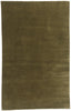 5 x 8 Solid Olive Green Modern Rug 31174