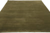 5 x 8 Solid Olive Green Modern Rug 31175