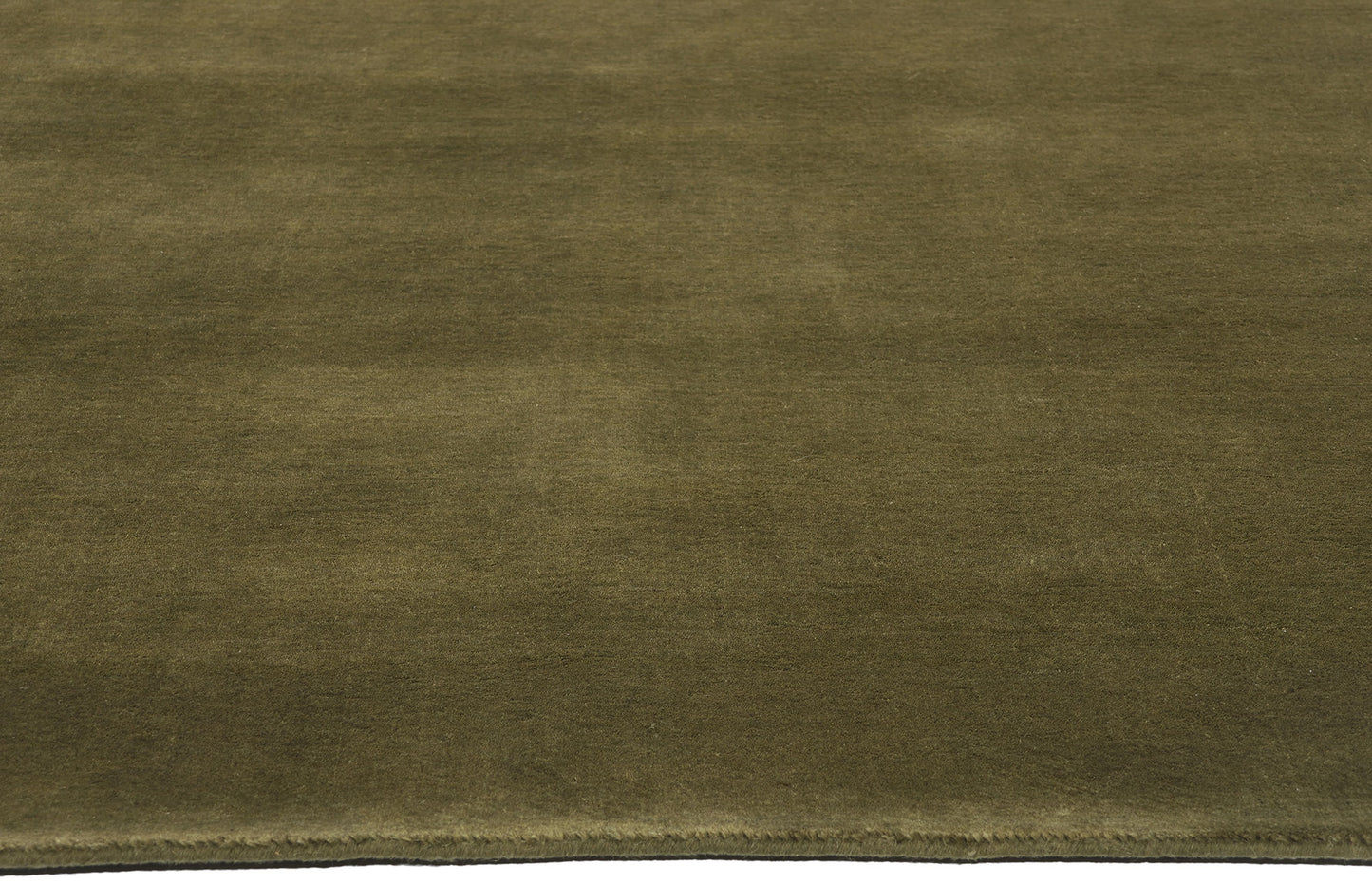 5 x 8 Solid Olive Green Modern Rug 31175