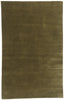 5 x 8 Solid Olive Green Modern Rug 31175
