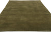 5 x 8 Solid Olive Green Modern Rug 31176
