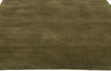 5 x 8 Solid Olive Green Modern Rug 31176