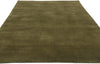 5 x 8 Solid Olive Green Modern Rug 31177