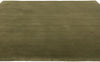 8 x 10 Solid Olive Green Modern Rug 31156