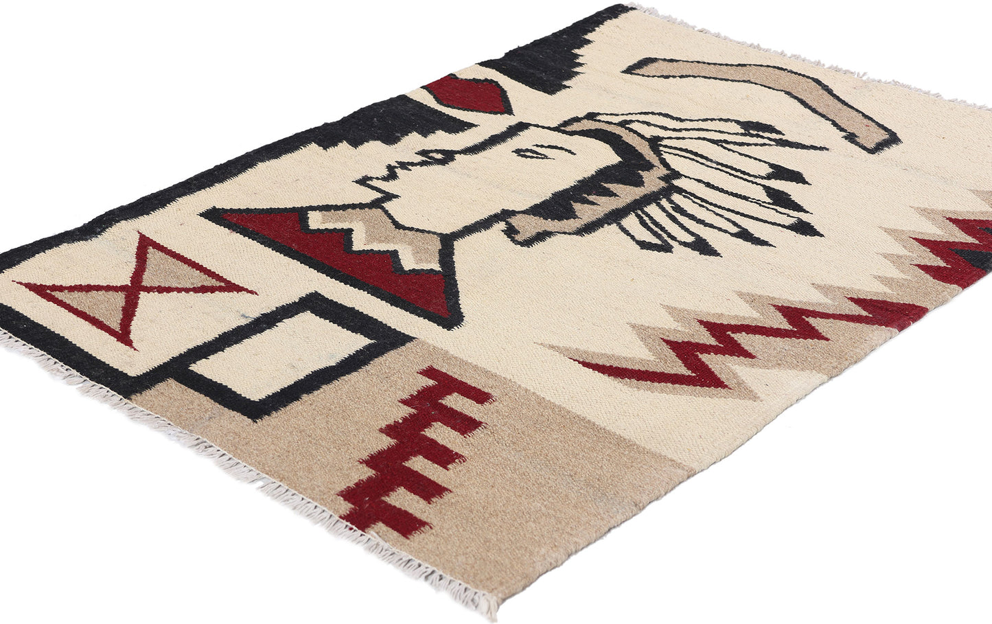2 x 3 Southwest Modern Navajo-Style Kilim Rug 81131