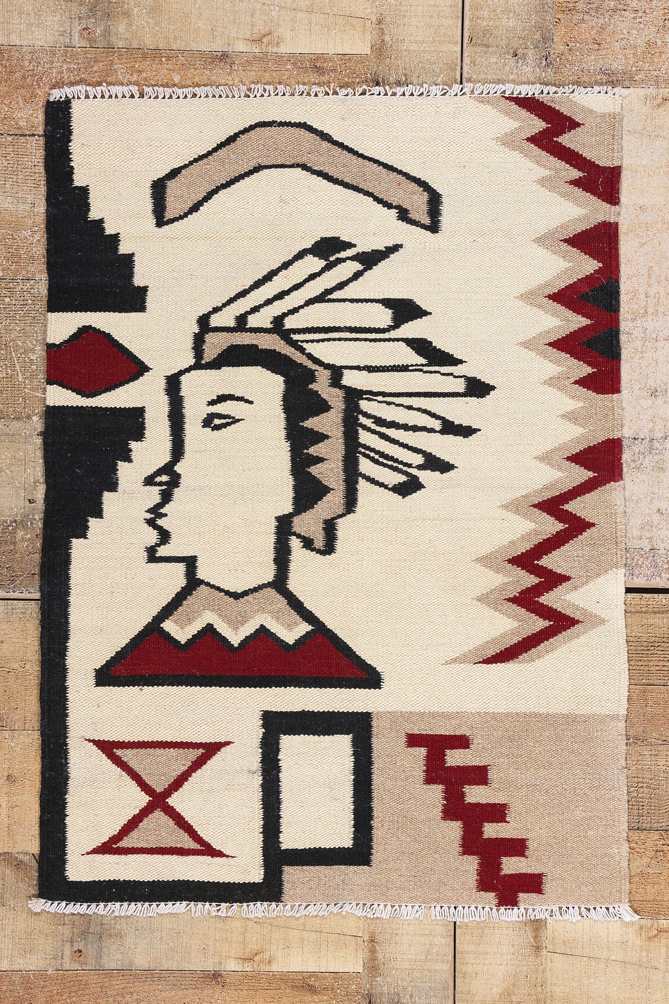 2 x 3 Southwest Modern Navajo-Style Kilim Rug 81131