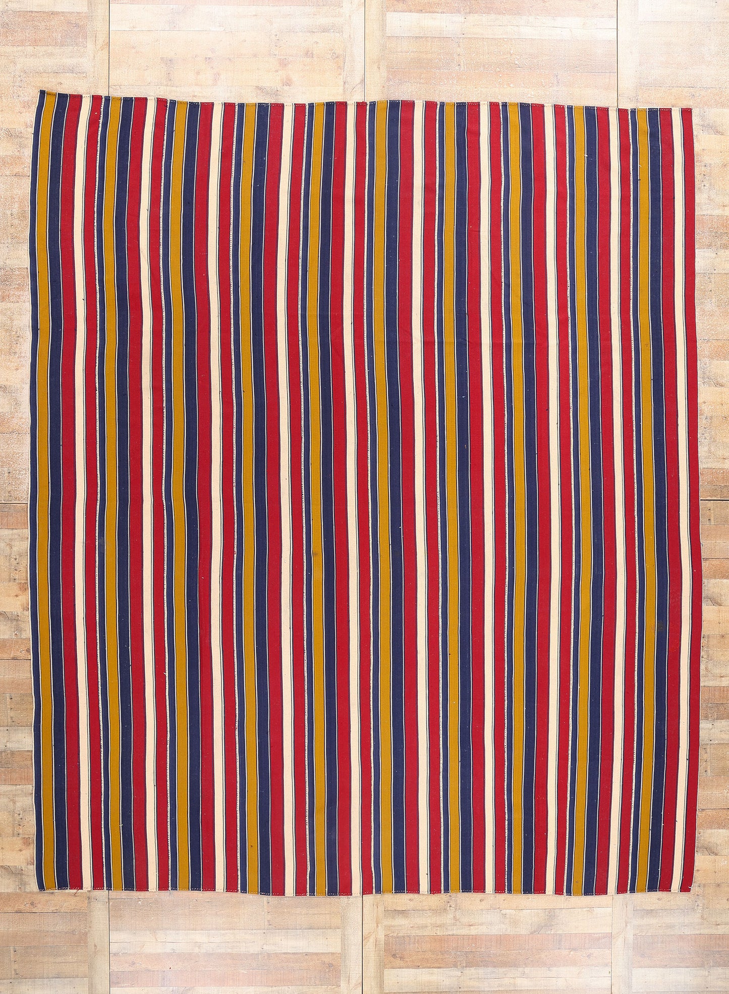 11 x 13 Vintage Striped Persian Kilim Rug 61303