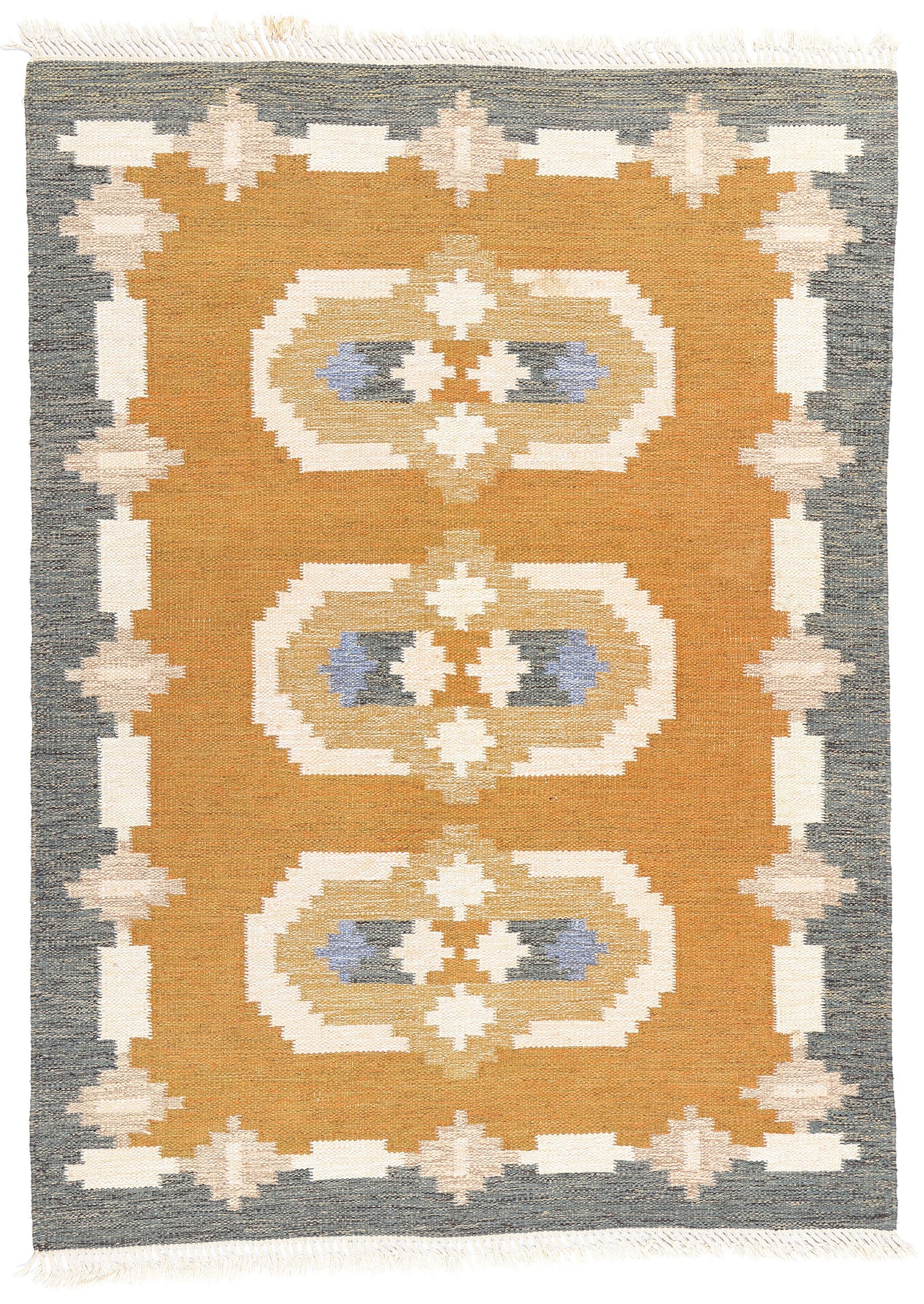 5 x 8 Vintage Swedish Scandinavian Rollakan Rug 79040
