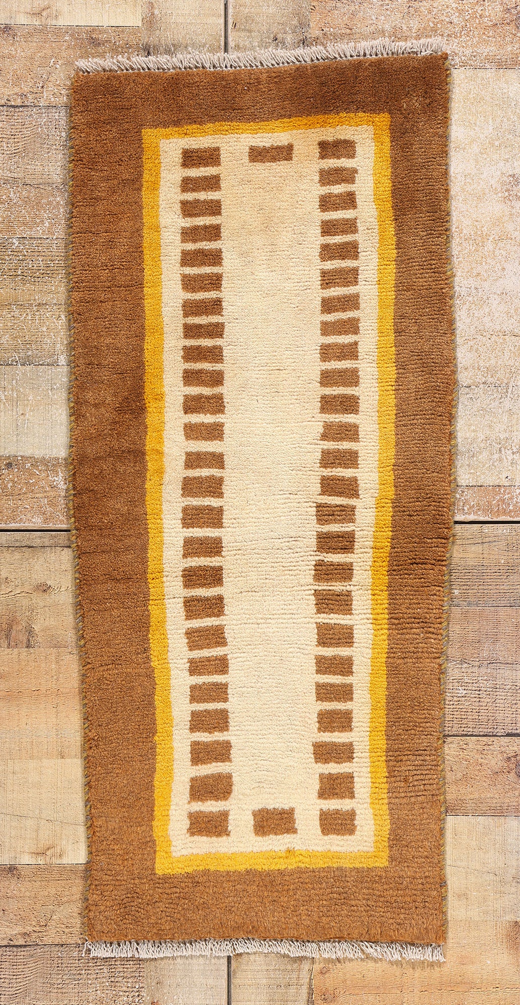 2 x 4 Vintage Swedish Scandinavian Rya Rug 79011