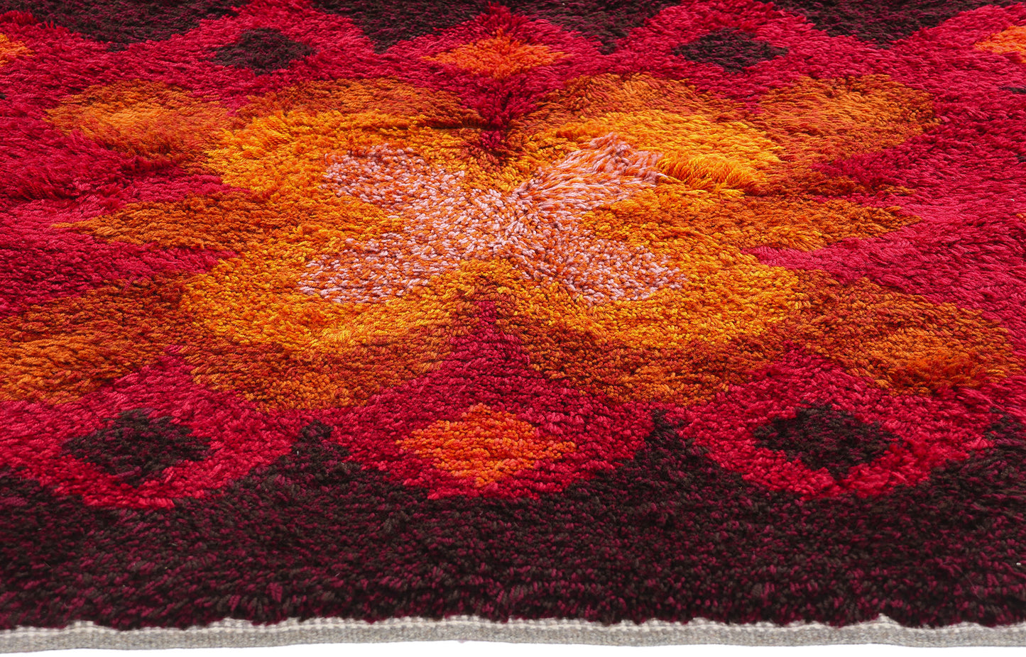 5 x 7 Vintage Swedish Scandinavian Rya Rug 79051