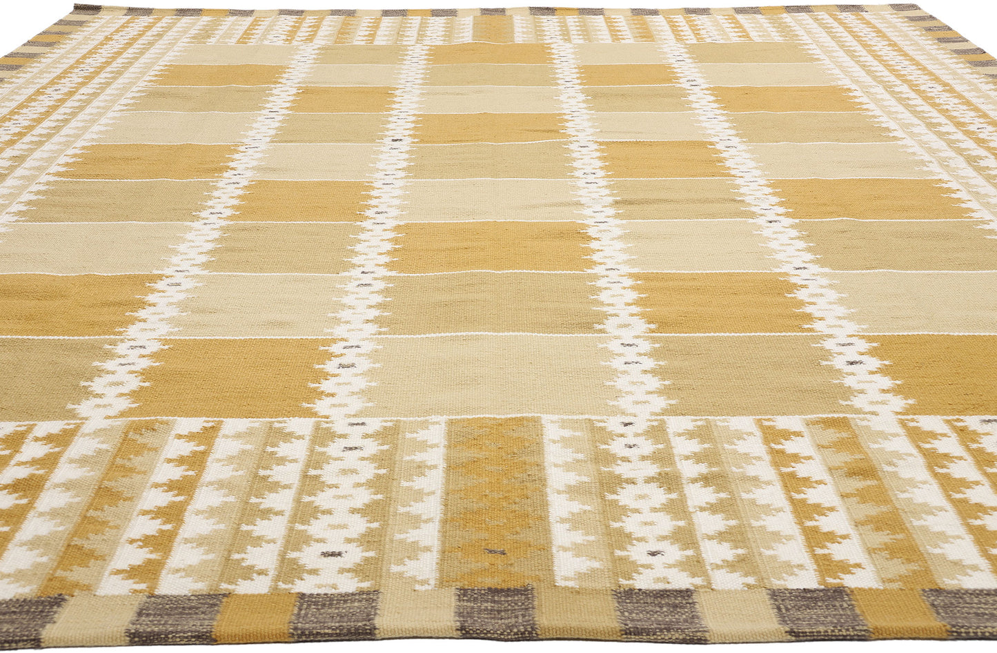 10 x 13 Scandinavian Modern Swedish Inspired Kilim Rug 31340