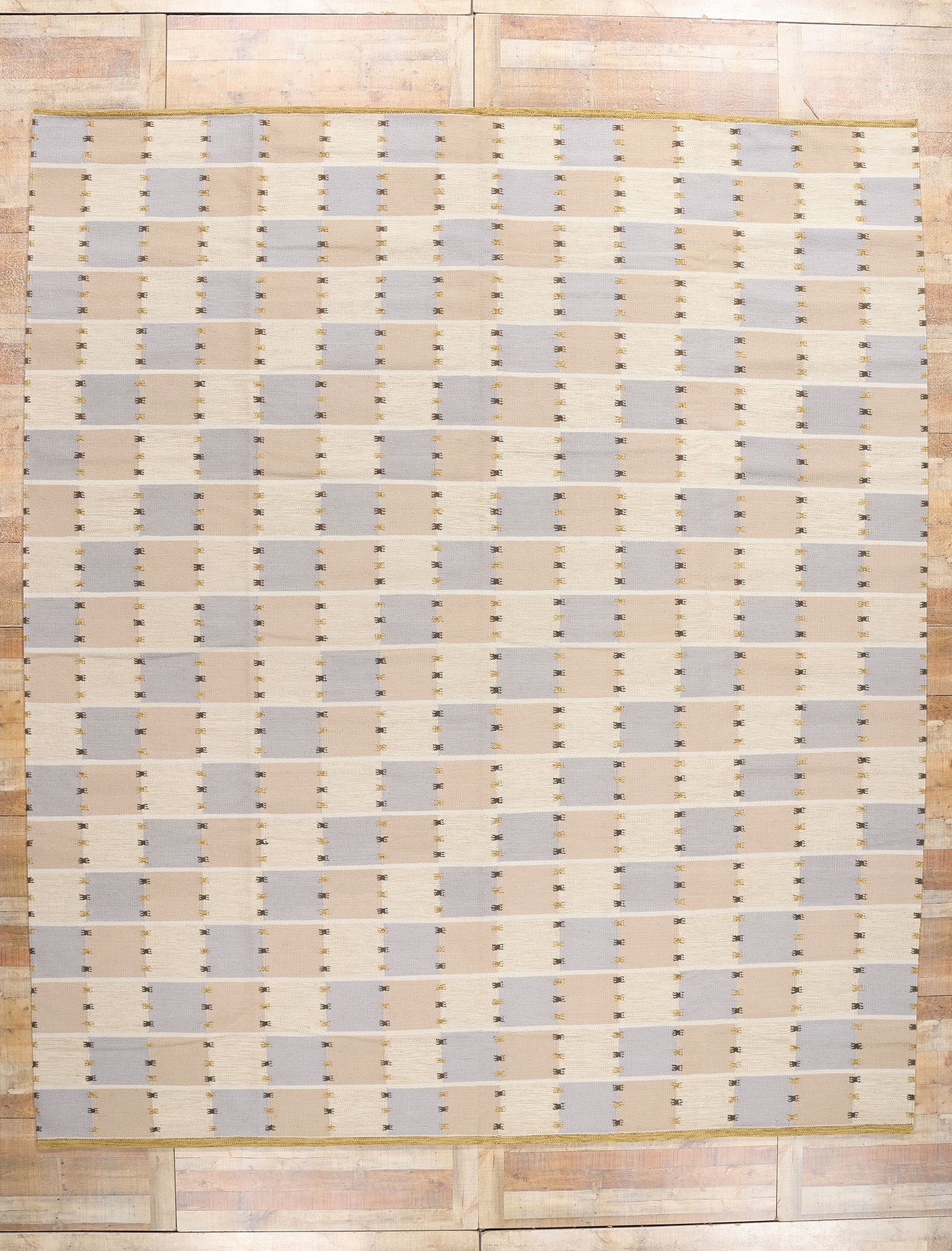 12 x 14 Scandinavian Modern Swedish Inspired Kilim Rug 31336