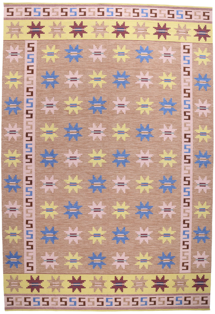 12 x 18 Scandinavian Modern Swedish Inspired Kilim Rug 31338