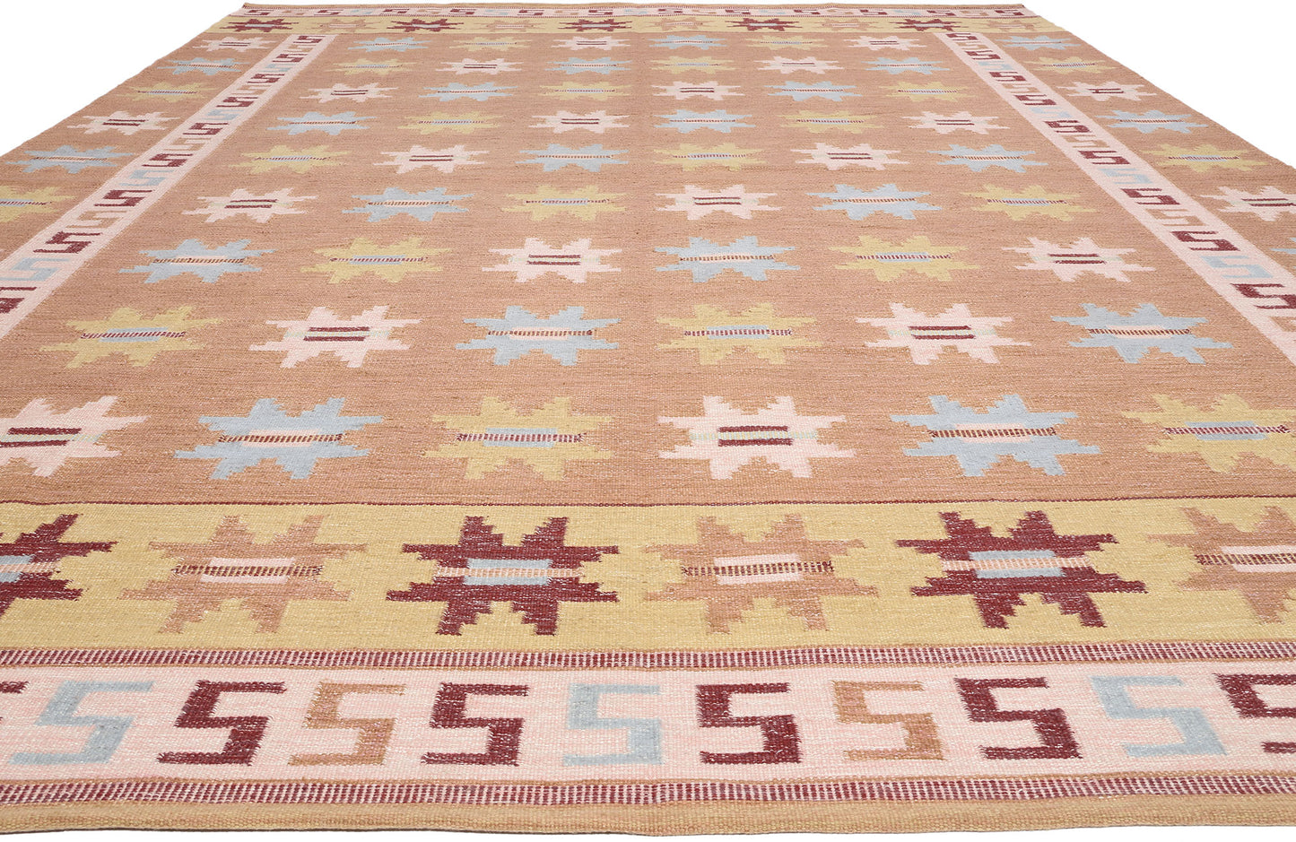 12 x 18 Scandinavian Modern Swedish Inspired Kilim Rug 31347