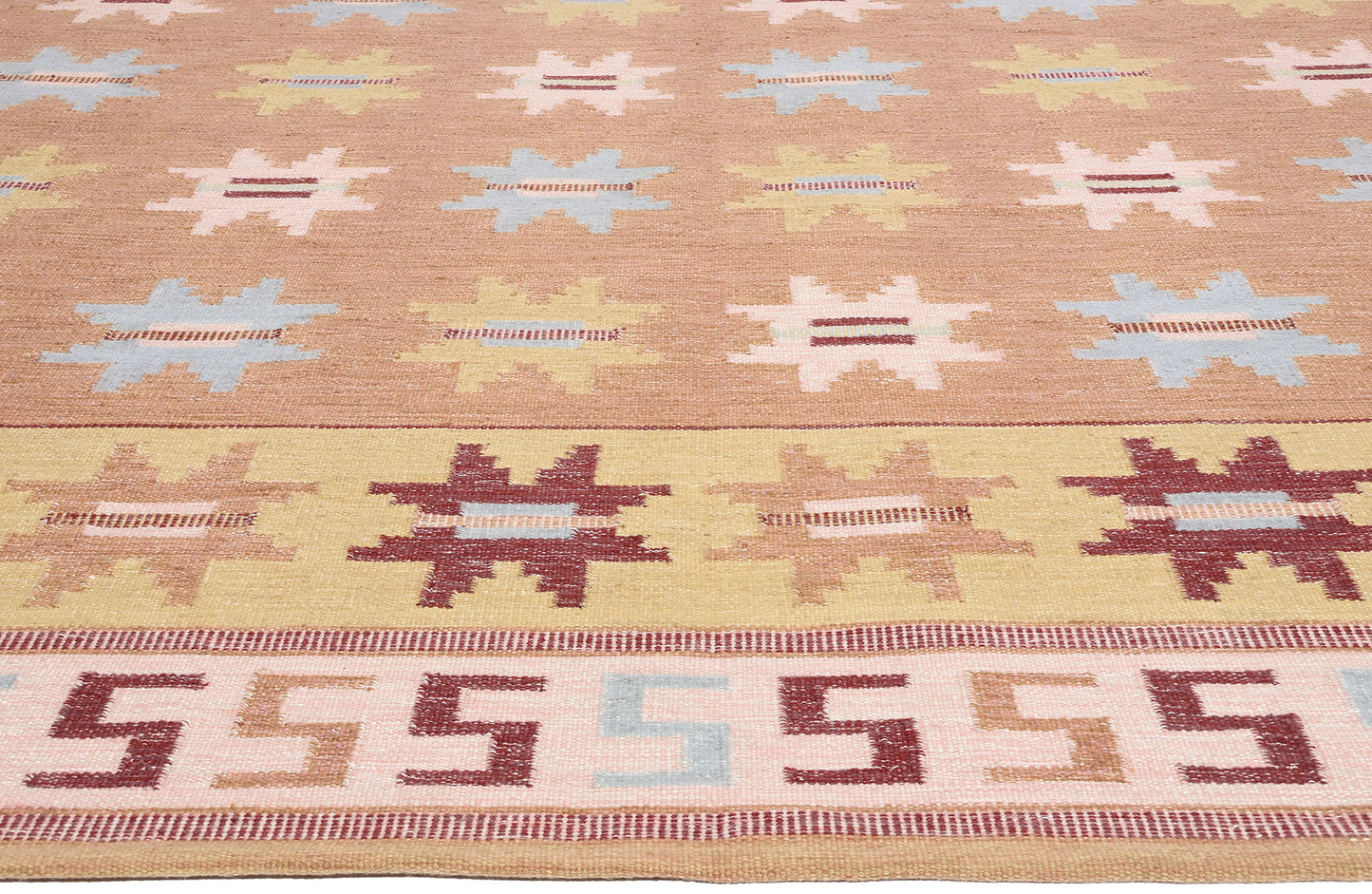 12 x 18 Scandinavian Modern Swedish Inspired Kilim Rug 31347