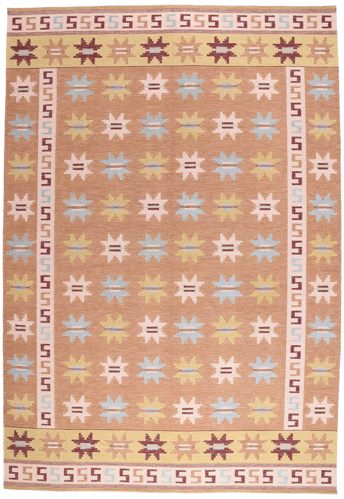 12 x 18 Scandinavian Modern Swedish Inspired Kilim Rug 31347