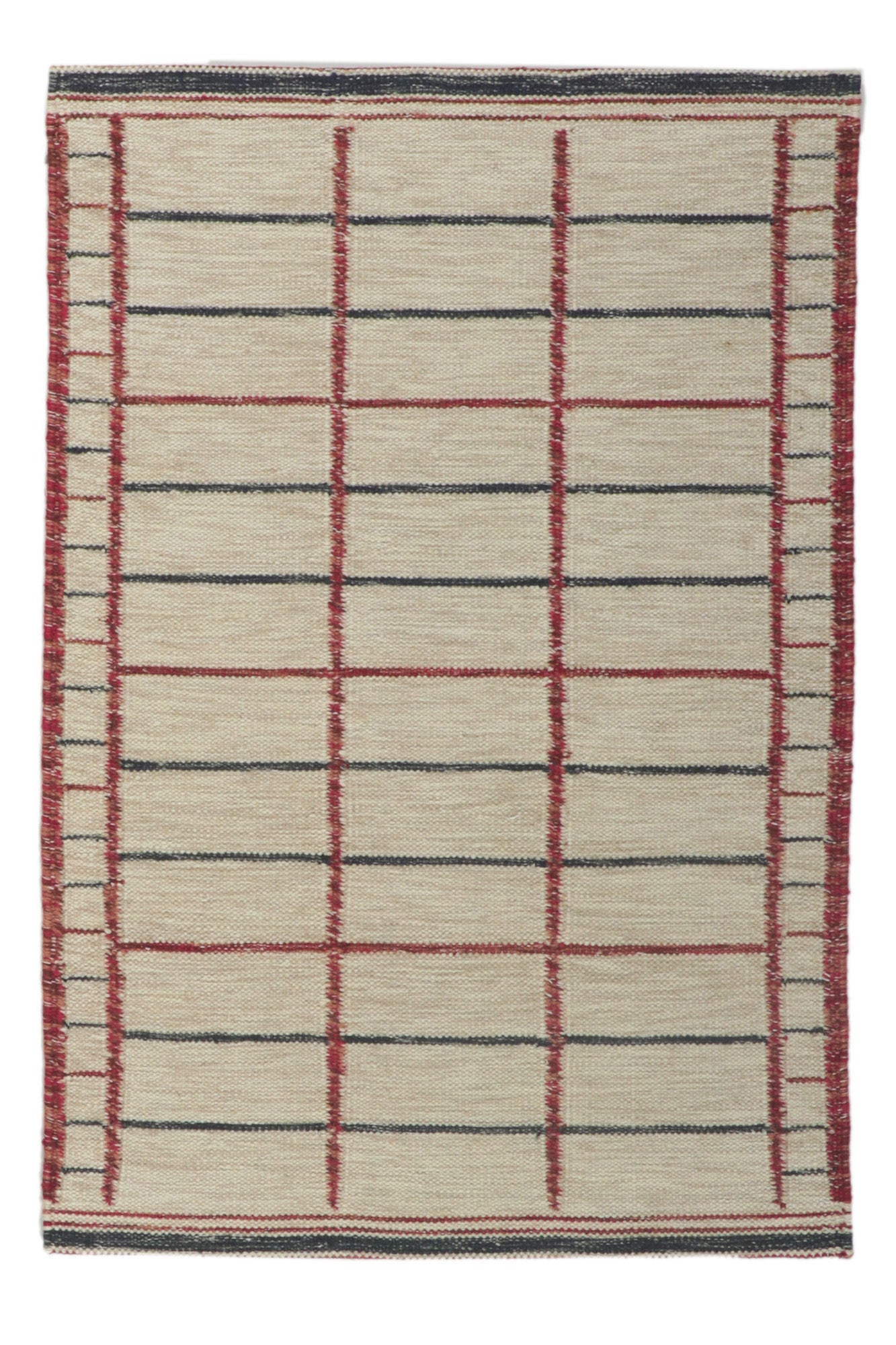3 x 5 Scandinavian Modern Swedish Inspired Kilim Rug 30807