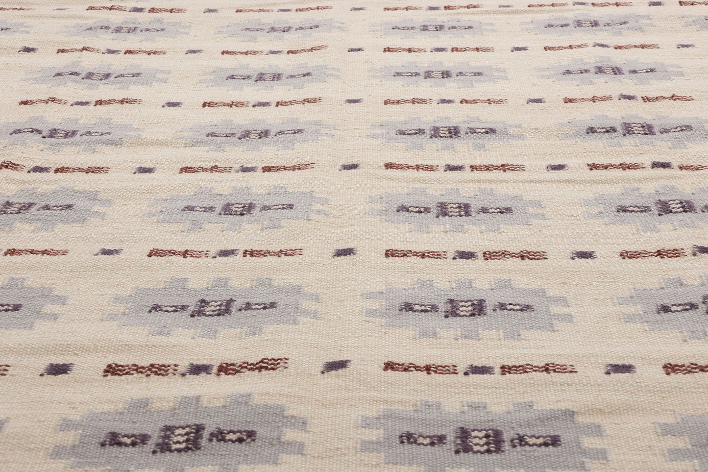7 x 17 Scandinavian Modern Swedish Inspired Kilim Rug 31342
