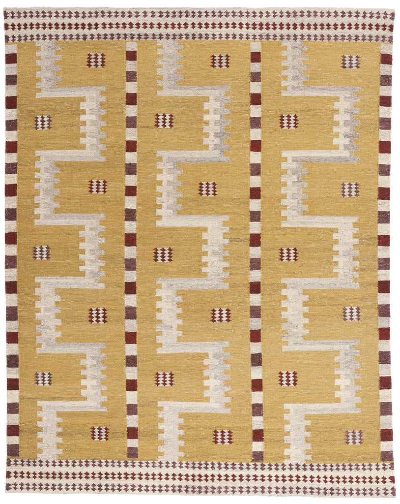 9 x 12 Scandinavian Modern Swedish Inspired Kilim Rug 30674