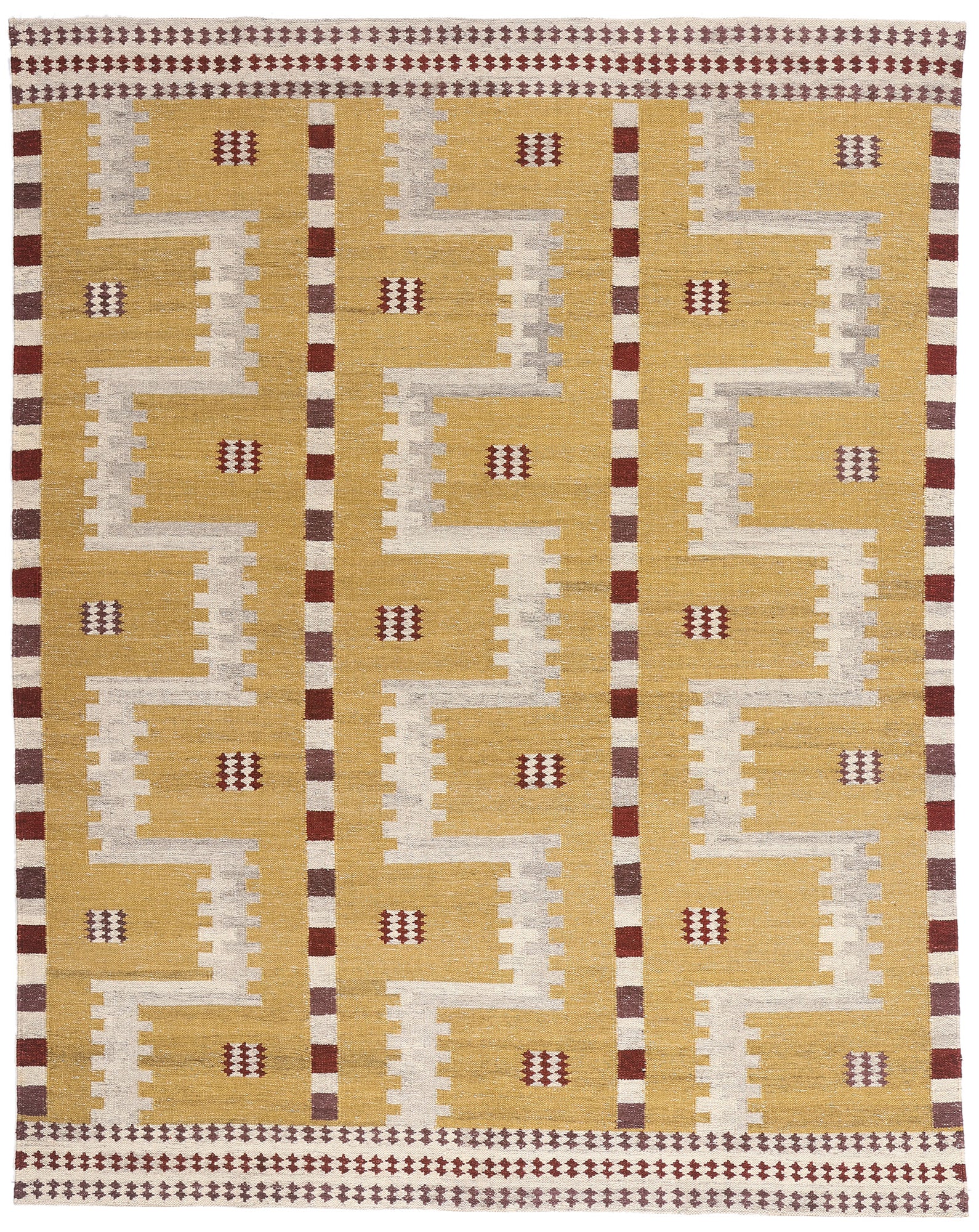 9 x 12 Scandinavian Modern Swedish Inspired Kilim Rug 30674