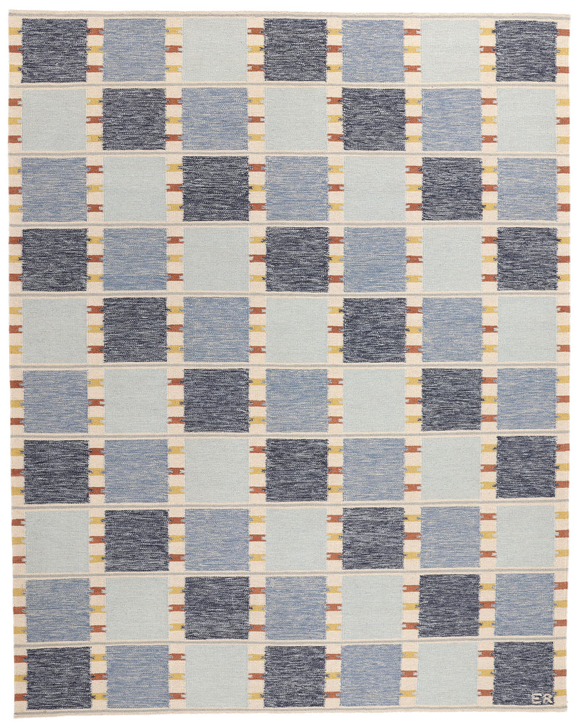 9 x 12 Scandinavian Modern Swedish Inspired Kilim Rug 31122