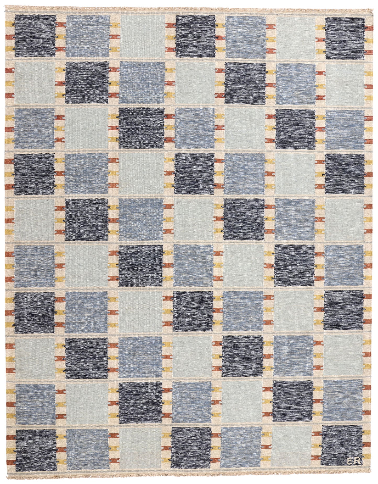 9 x 12 Scandinavian Modern Swedish Inspired Kilim Rug 31124