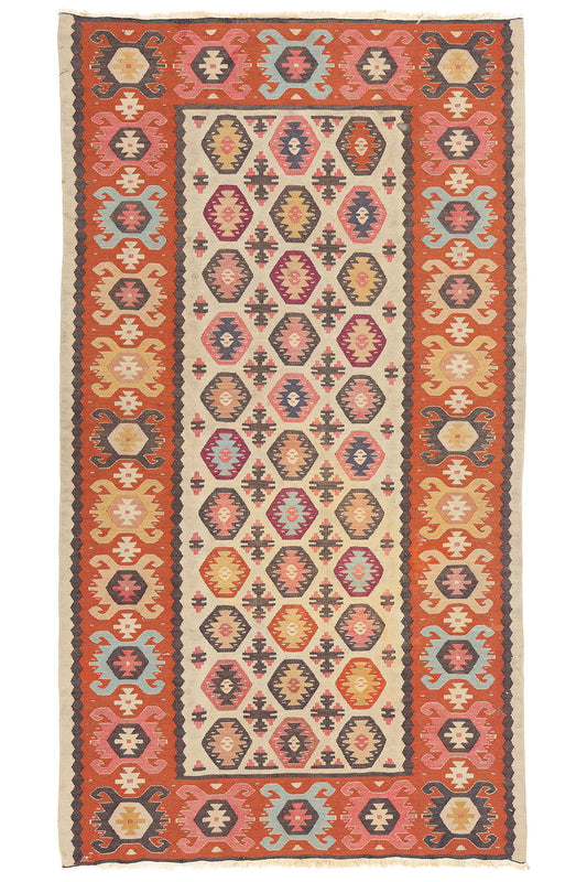 3 x 5 Vintage Turkish Kilim Rug 78938