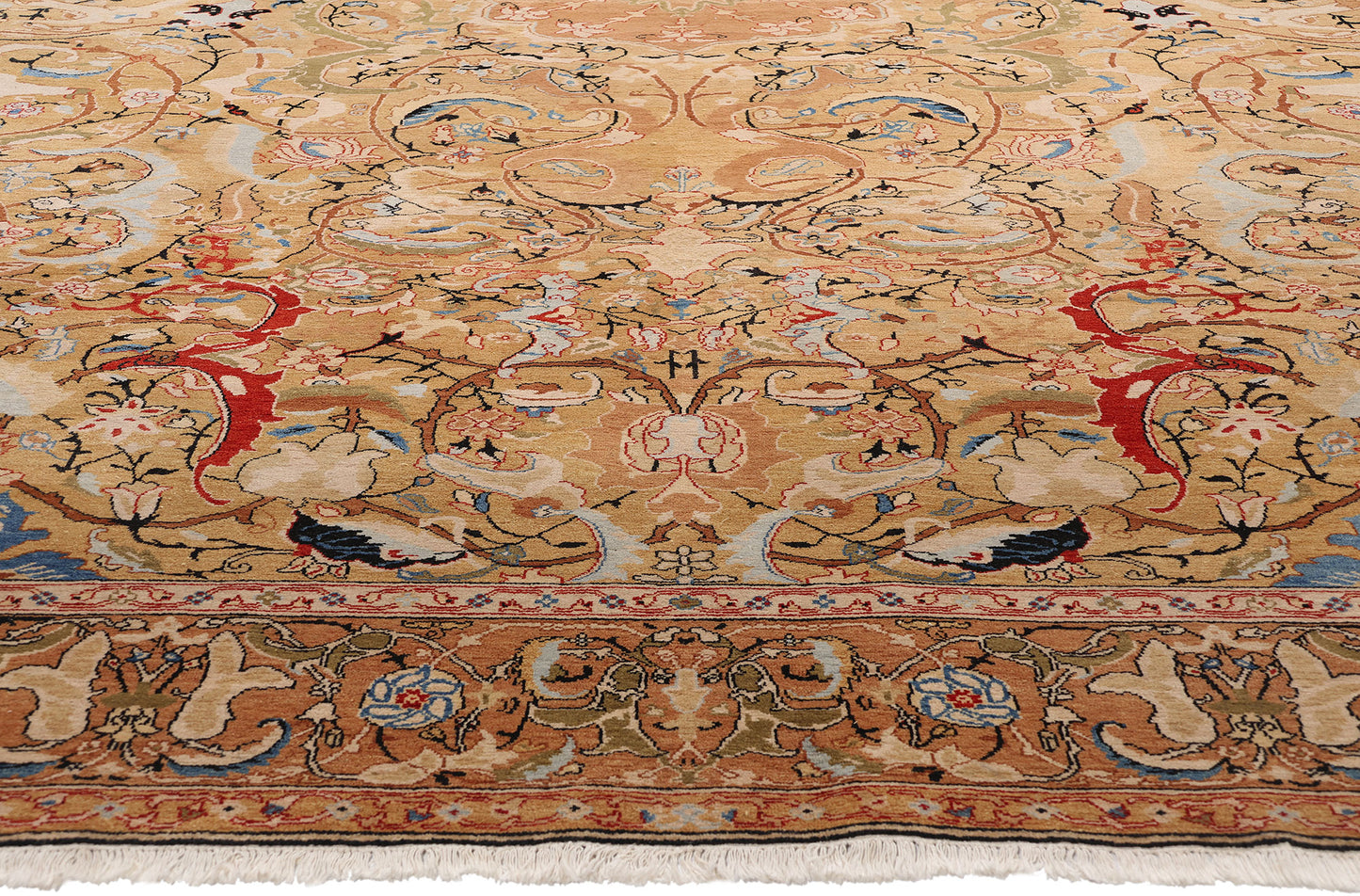 11 x 15 Vintage Persian Tabriz Rug 79014