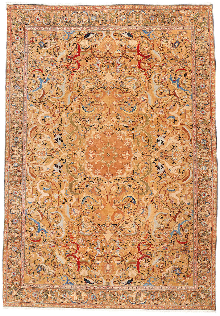 11 x 15 Vintage Persian Tabriz Rug 79014
