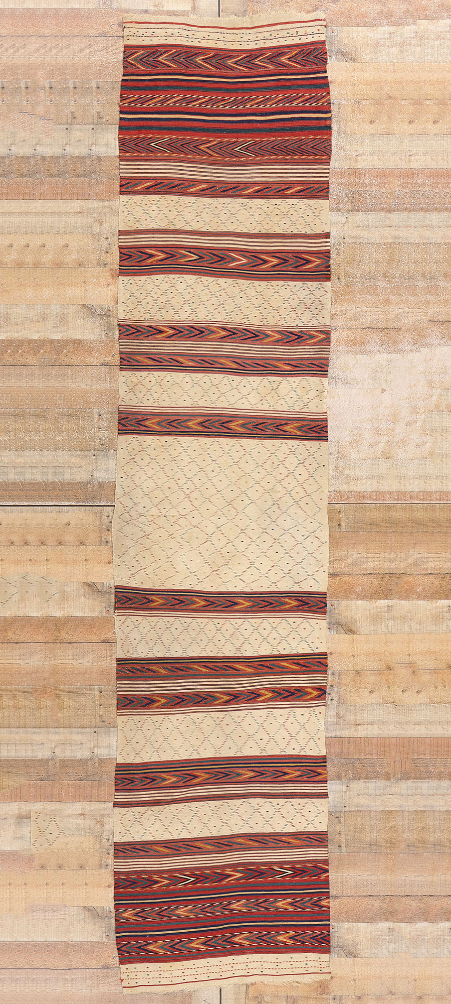 3 x 12 Antique Uzbekistan Tatari Safid Kilim Rug 78949