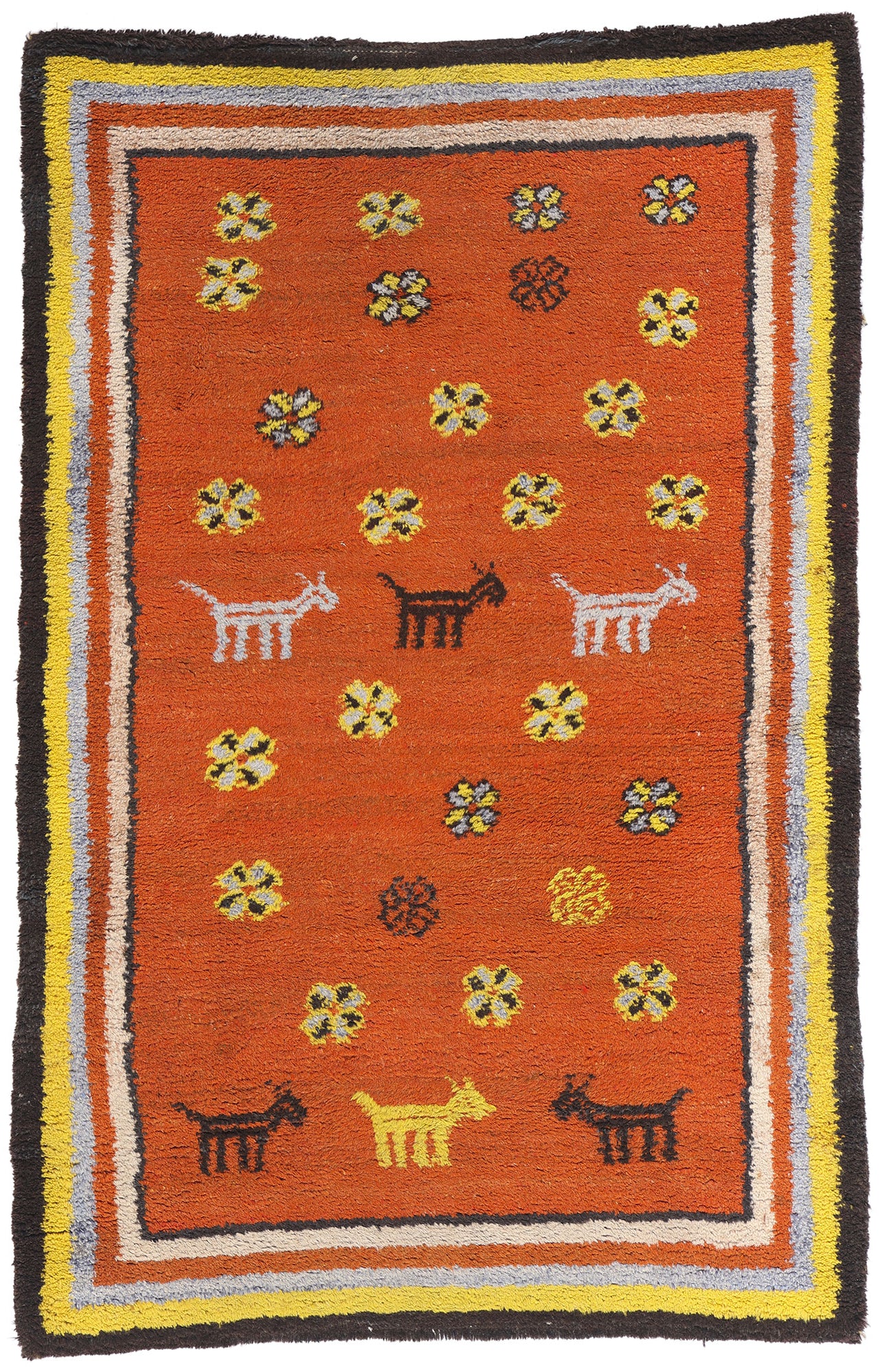 3 x 5 Vintage Tikdift Moroccan Rug 79187