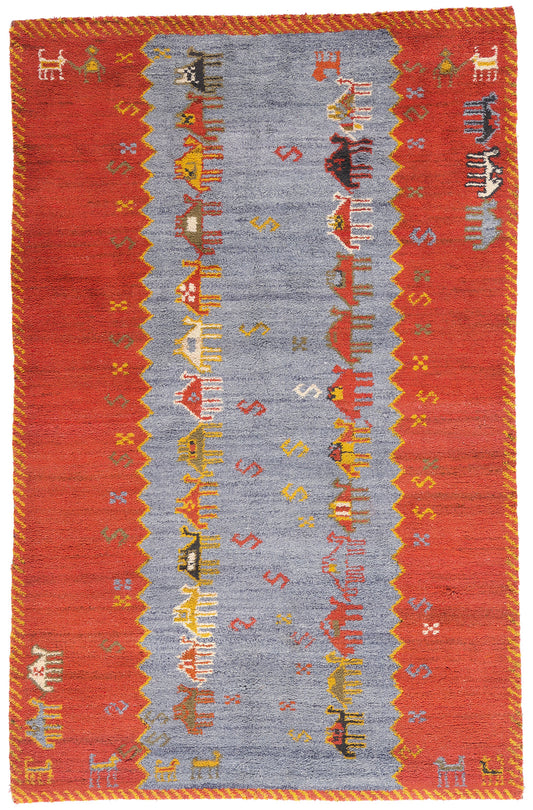 5 x 8 Vintage Tikdift Moroccan Rug 79186