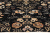 10 x 13 Vintage Black Pakistani Tabriz Rug 79282