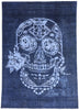 8 x 11 Blue Vintage Overdyed Skull Rug 80433