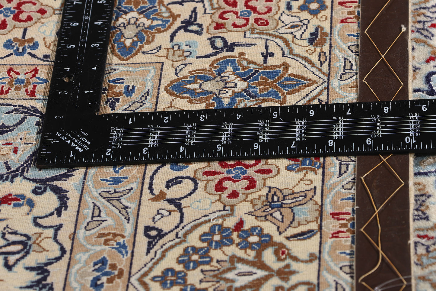4 x 6 Vintage Blue Persian Nain Rug 79139