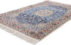 4 x 6 Vintage Blue Persian Nain Rug 79139