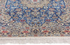 4 x 6 Vintage Blue Persian Nain Rug 79139