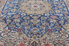 4 x 6 Vintage Blue Persian Nain Rug 79139