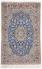 4 x 6 Vintage Blue Persian Nain Rug 79139