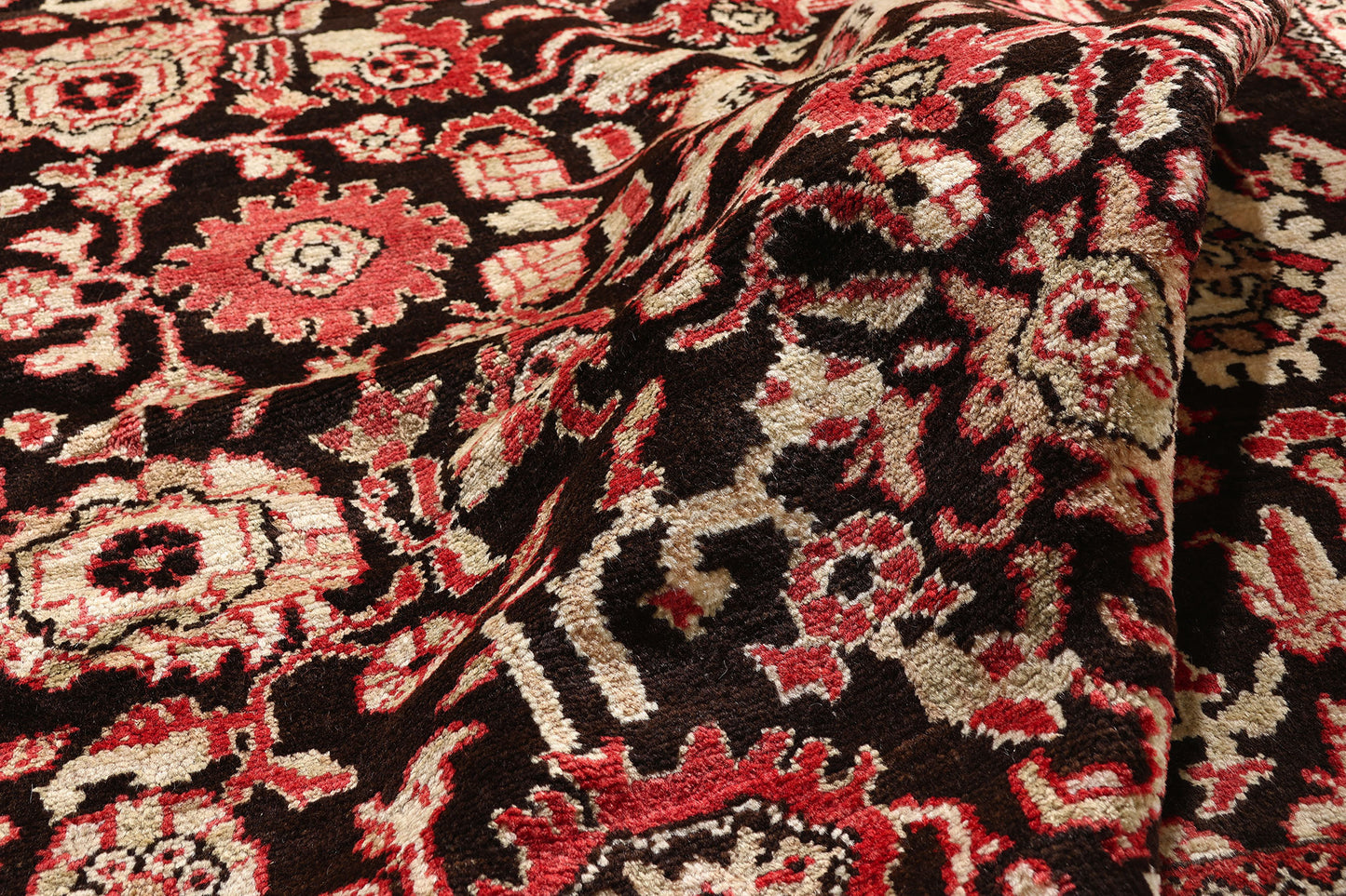 7 x 7 Brown Vintage Persian Sultanabad Rug 61413