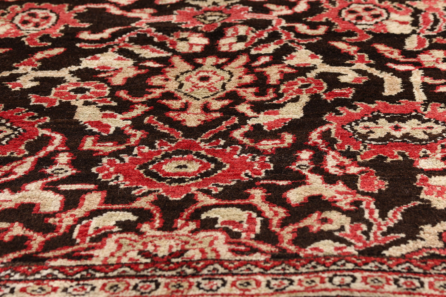 7 x 7 Brown Vintage Persian Sultanabad Rug 61413
